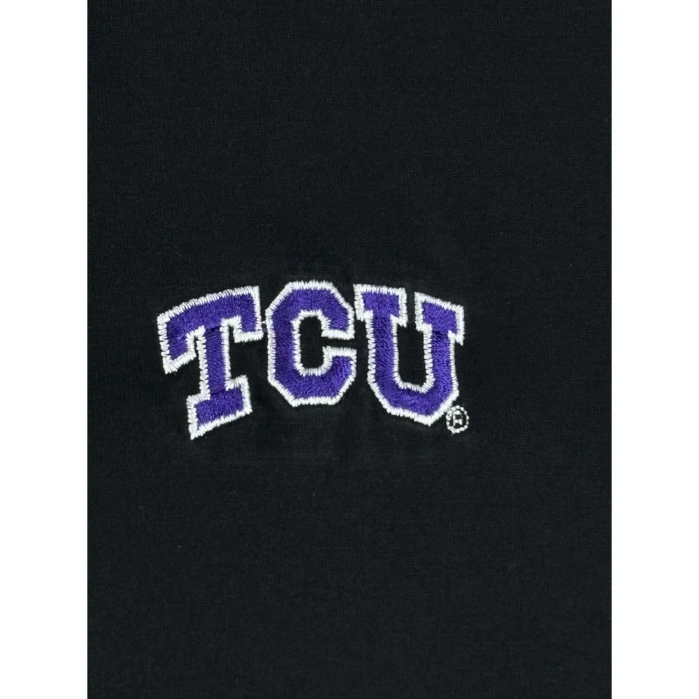 Peter Millar TCU Polo Shirt Mens XL Black Cotton Short Sleeve Horned Frogs NCAA - Picture 3 of 6